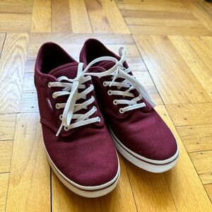 Maroon Vans Sneakers